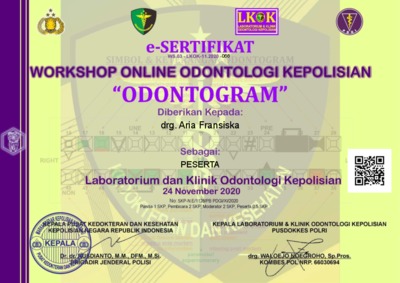 Workshop Odontologi Kepolisian "Odontogram", Laboratorium Dan Klinik ...